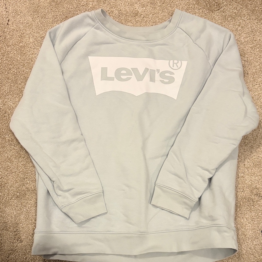 Levi's Soft Blue Crewneck Sweatshirt